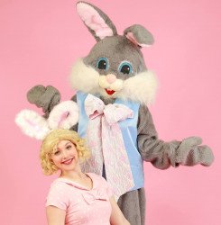 Easter Bunny- Gray & Bunny Girl